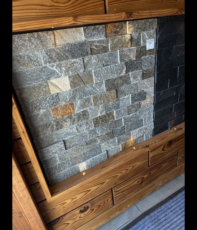 Плитка для стен "Серицит" мини, серо-бежевый