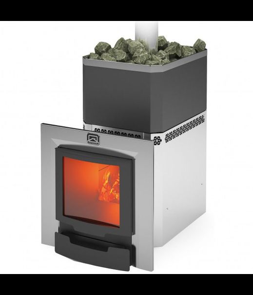 Печь для бани Русь-Панорама 27ЛНЗП Профи