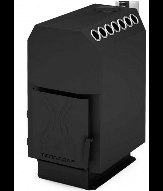 Отопительная печь Топ 200, стальная дверца