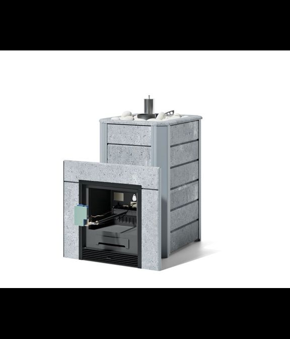 Печь для бани Ялта 25/2024 на газу в облицовке из талькохлорита