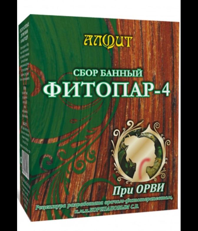Фитосбор банный "Фитопар-4", при ОРВИ
