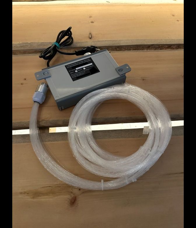 Оптоволокно с мерцанием "Звездное небо" для хамама, 9 Вт, 140 точек