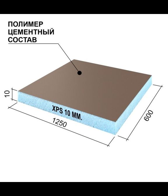 Руспанель RPG Optima 10, 1250х600х10 мм