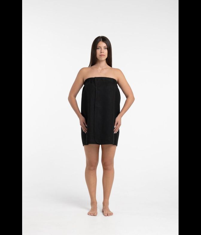 Полотенце банное, коллекция "Уголь", лён