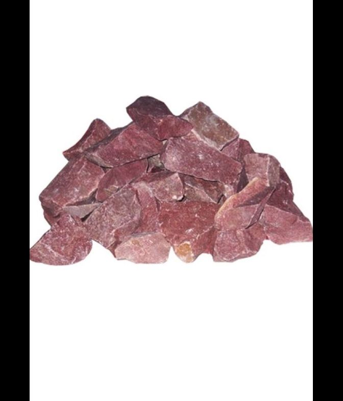 Камни для бани, кварцит малиновый, 20 кг