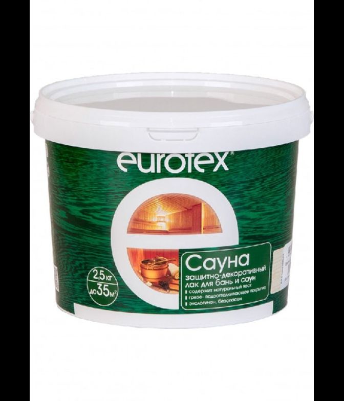 Защитный состав Евротекс-сауна, 2,5 кг.