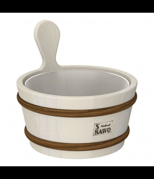 Кадушка деревянная SAWO 340-A (4 литра, с пластиковой вставкой)