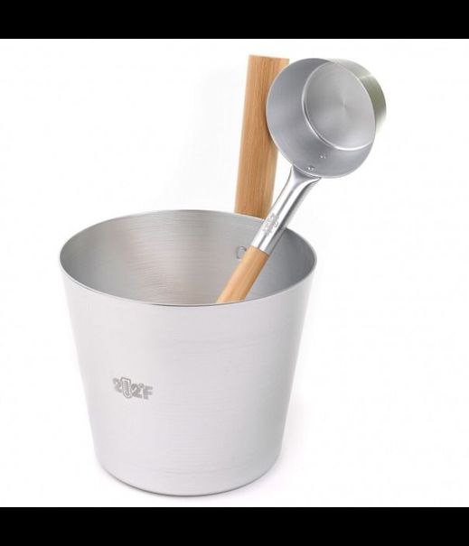 Набор для бани OXY-M-2 STEEL Ушат 5л + черпак 0,2л ручки бамбук