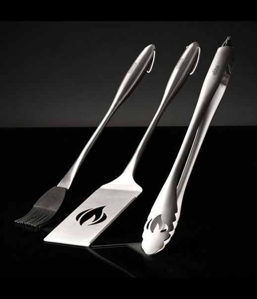 Набор кухонных принадлежностей PRO (кисть,лопатка, щипцы)