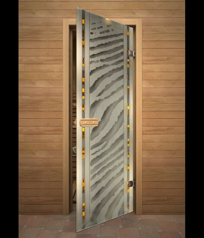 Стеклянная дверь "Сахара"