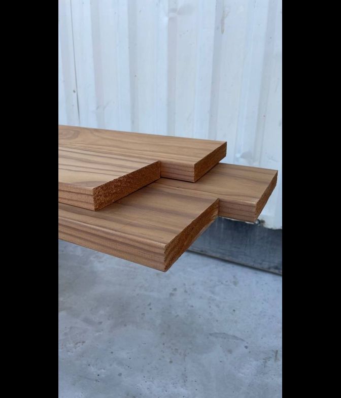 Доска для полка, Новозеландская термососна, "Pino Premio", 26х185 мм.