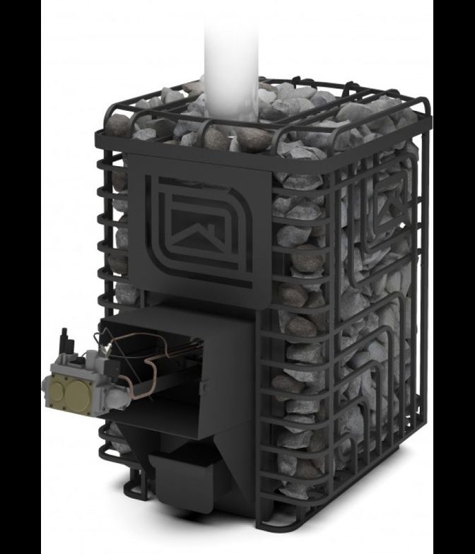 Печь для бани Сибирский Утес 20Л Профи с горелкой АГГ-40П