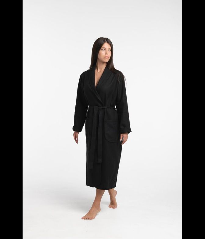 Халат коллекция "Уголь" размер 44-46, лён