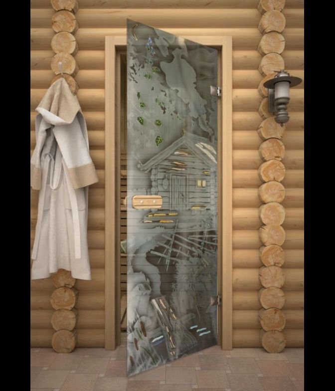 Стеклянная дверь «Пейзаж»