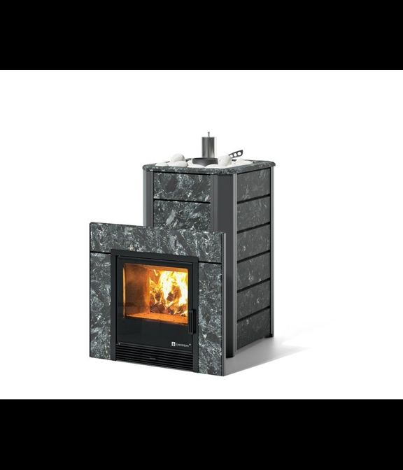 Печь для бани Ялта 15/2024 в облицовке из пироксенита