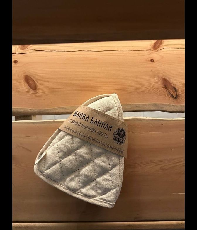 Шапка банная с хвоей молодой пихты