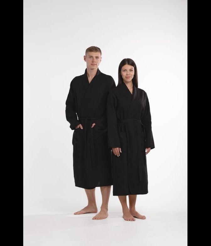 Халат коллекция "Уголь" размер 50-52, лён