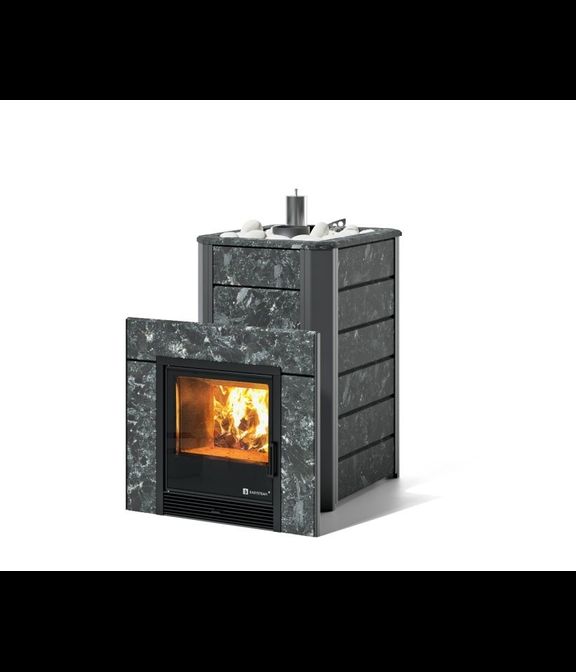 Печь для бани Ялта 25/2024 в облицовке из пироксенита