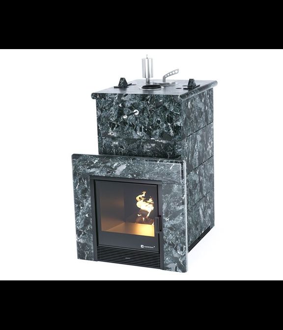 Печь для бани Сочи в облицовке, пироксенит