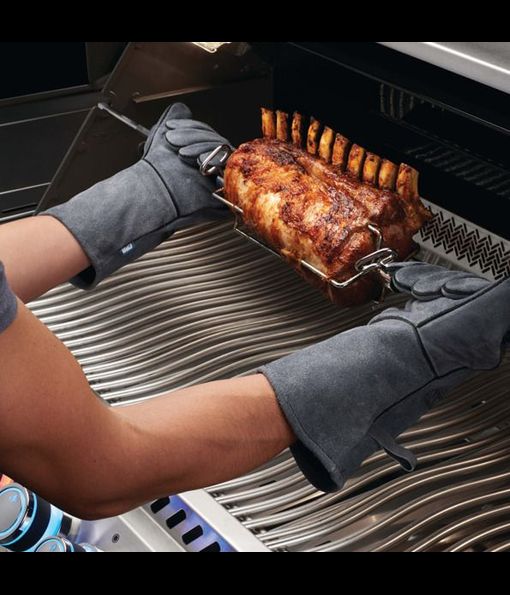 Жаростойкие рукавицы для гриллинга (2 шт.) Натуральная воловья кожа