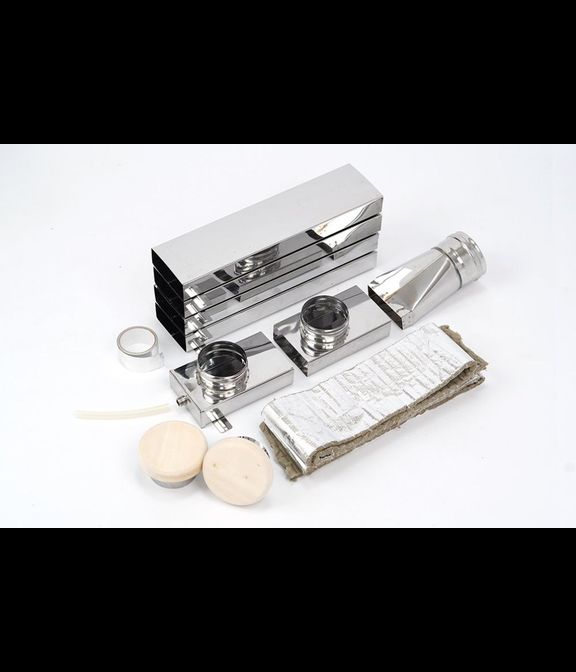 Комплект вентиляции для бани и сауны ТиС Вент-П (проход через перекрытие/кровлю)