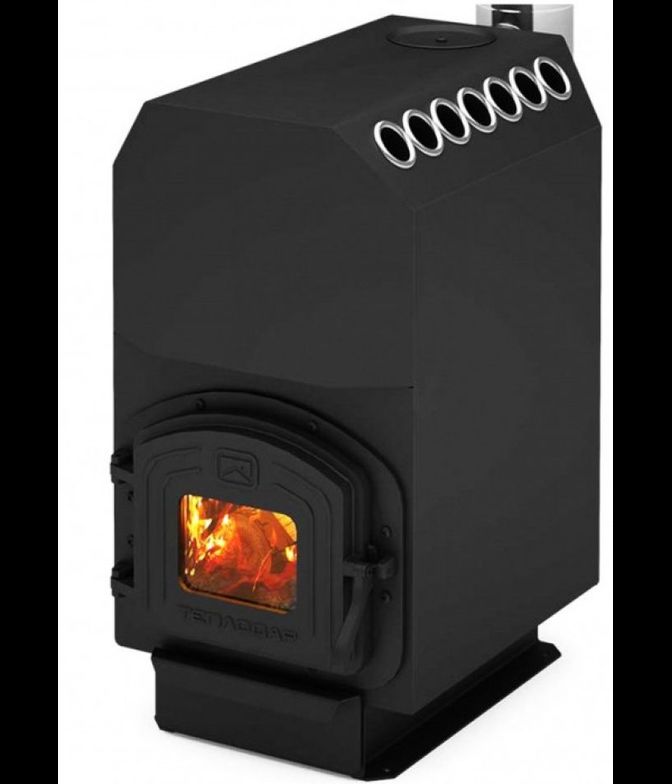 Отопительная печь Топ 200, чугунная дверца