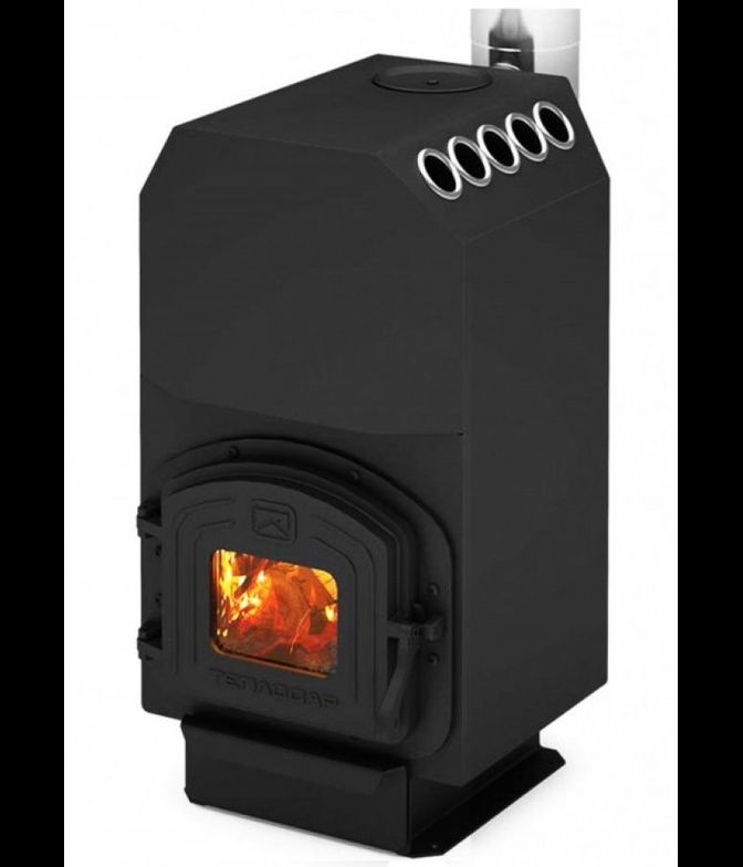 Отопительная печь Топ 140, чугунная дверца