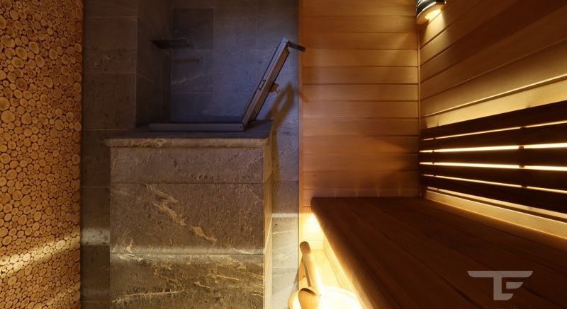 Отделка парной - Зимняя