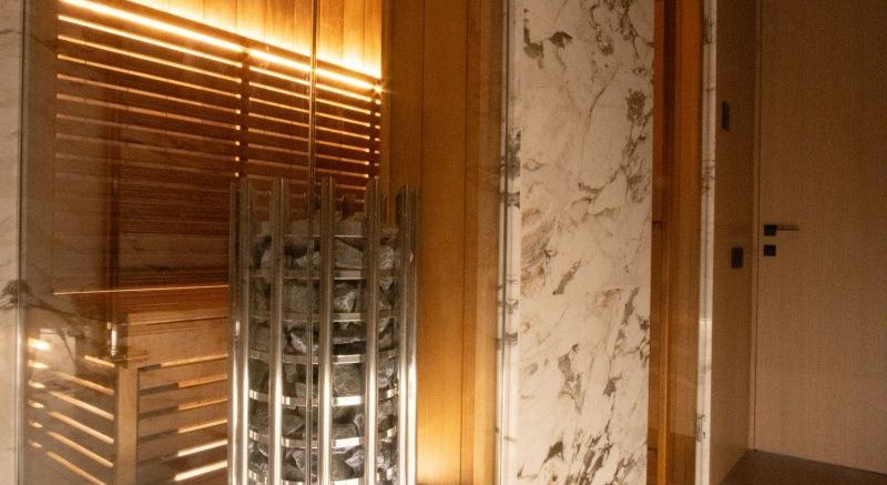 Электрокаменка Harvia и сауна в квартире