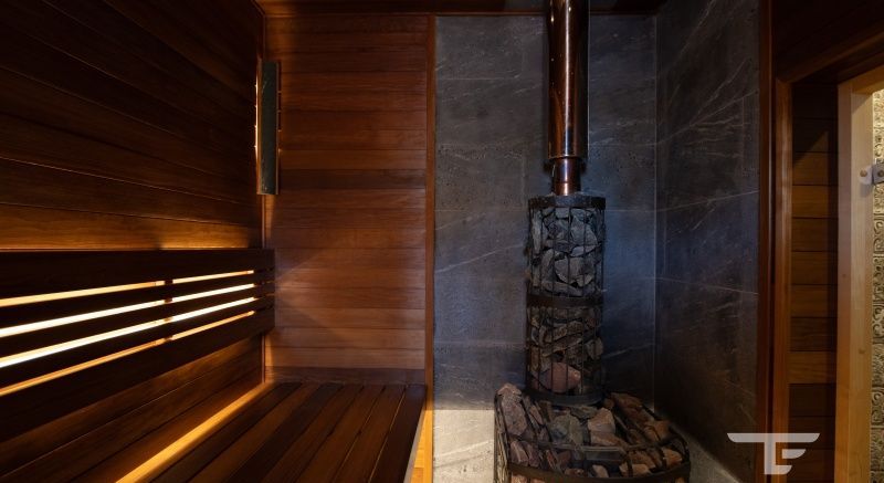 Отделка бани с помощью термоосины