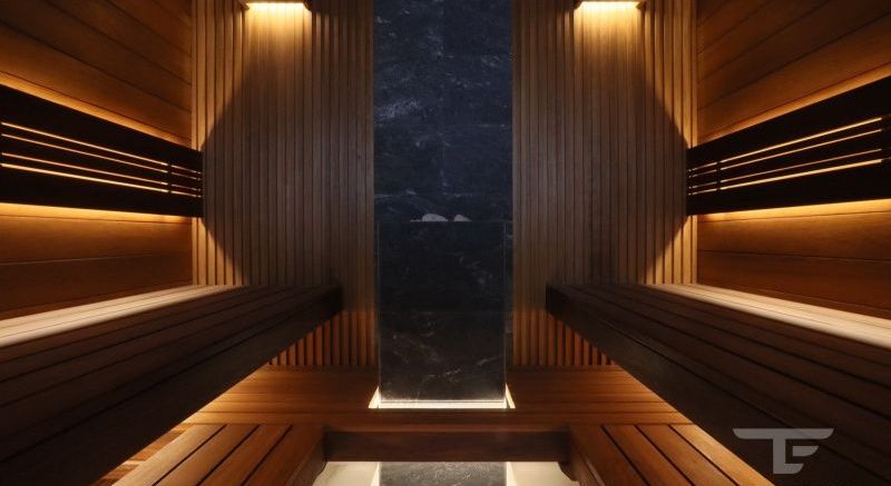 Внутренняя отделка парной - "Симметрия"