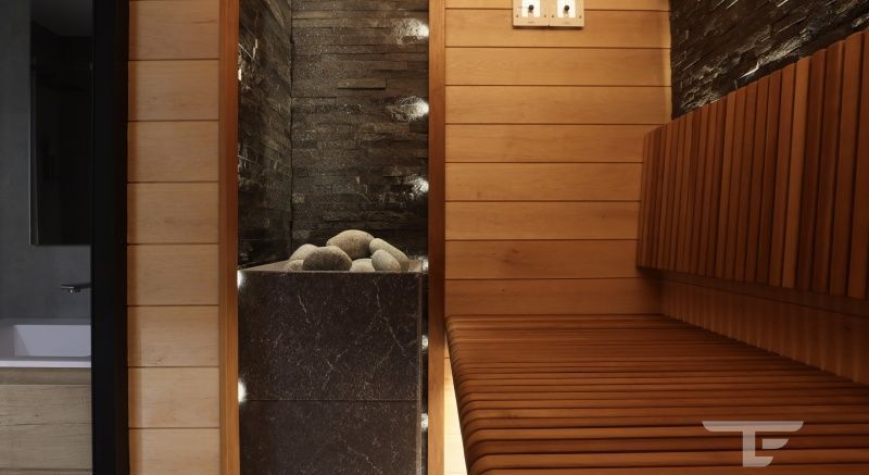 Сауна в квартире. Магия света.