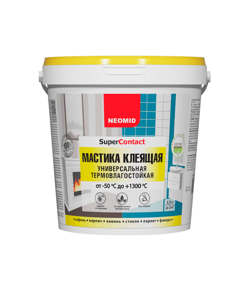 Мастика клеящая универсальная термовлагостойкая, 1,5 кг