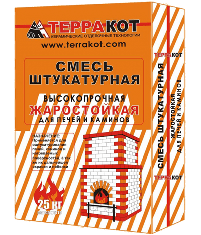 Штукатурка жаростойкая «Терракот». 25 кг
